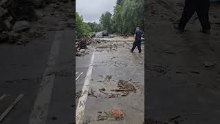 Damage from flooding in New York [upl. by Junji786]