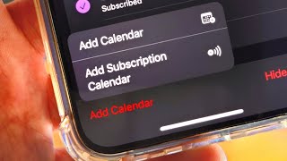 ANY iPhone How To Add Subscribed Calendar [upl. by Kimmie]