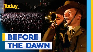 Thousands gather before dawn to commemorate Anzac Day 2024  Today Show Australia [upl. by Undry]