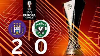 Samuel Edozie Goal  Anderlecht vs Ludogorets Razgrad 20 Goals ResultsExtended Highlights2024 [upl. by Gwyn]