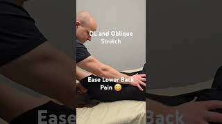 Partner Stretching For Lower Back Pain Stretching the QL and Oblique [upl. by Long518]