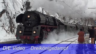 2017 Dreikönigsdampf auf der Schwarzwaldbahn [upl. by Orelu]