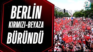 Hollanda  Türkiye Maçı Öncesi Berlin Sokakları KırmızıBeyaza Büründü  A Spor  Spor Gündemi [upl. by Lawan]