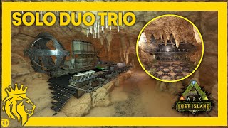 SOLO DUO TRIO Rat Holes on Lost Island W FULL Base Designs  ARK Survival Evolved [upl. by Maillil]