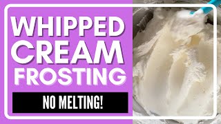 Easy Stabilized Whipped Cream Frosting 4 Simple Ingredients [upl. by Weide994]