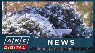 Australias southeast braces for early snow high winds  ANC [upl. by Yruj]