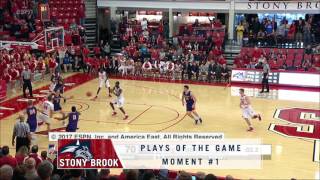 Stony Brook Mens Basketball vs Albany  Top 3 Plays [upl. by Delilah246]