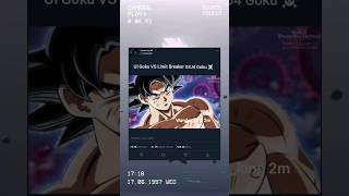 UI Goku VS Limit Breaker SSJ4 Goku ☠️dbs dbz dragonball goku vegita trending viral [upl. by Siugram]