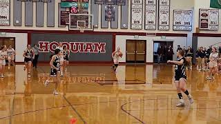 Matlock 3pointer  Naselle vs Wiilapa Valley  1B District 4 Girls Basketball Tournament  21524 [upl. by Heidy]