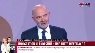 Pierre Moscovici justifie le report du rapport de la Cour des comptes sur limmigration [upl. by Mills794]