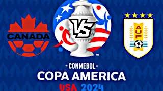 🔴Canadá vs Uruguay🔵 🏆Partido por el 3er lugar Copa América 2024🏆  Simulación  Efootball PPSSPP [upl. by Anai]