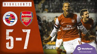 THE CRAZIEST MATCH EVER  Reading 57 Arsenal  Classic highlights  2012 [upl. by Clemmy]