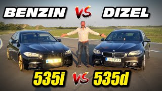 DIZEL vs BENZIN BMW 5 F10 535d VS 535i [upl. by Pansy]