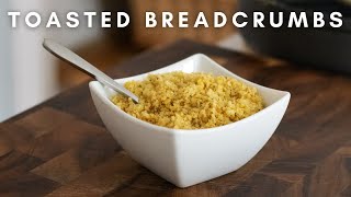 How to make Toasted Breadcrumbs  The most delicious garnish [upl. by Rodger351]