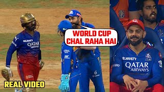 Rohit Sharma on Stump Mic ISKE DIMAK ME WORLD CUP CHAL RAHA HAI quot to Dinesh Karthik in Mi vs RCB [upl. by Ititrefen]