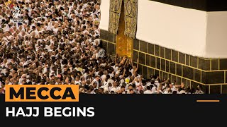 Hajj pilgrimage begins in Mecca Saudi Arabia  Al Jazeera Newsfeed [upl. by Welcy282]