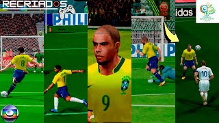 TODOS OS JOGOS DO BRASIL NA COPA DE 2006  RECRIADOS NO VIDEOGAME [upl. by Anina]