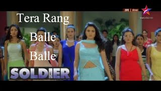 Tera Rang Balle Balle  Soldier 1998 Preity Zinta amp Bobby Deol  Bollywood Superhit songs [upl. by Morrell]