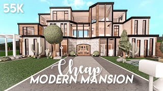 Cheap modern mansion  Bloxburg build [upl. by Selimah]