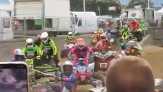 Quads kicking off the race at Weston Beach Bike Race [upl. by Selohcin]