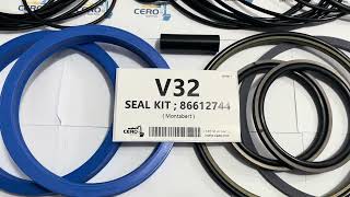 Montabert V32 BRV32 Seal Kit 86612744 Diaphragm 86633906 [upl. by Gonnella]