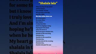 quotShalala lalaquotVengaboysVerse1 shorts ytshorts lyrics song shalala vengaboys music songs [upl. by Tterej671]