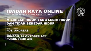 LIVE STREAMING IBADAH RAYA ONLINE  MINGGU 17 OKTOBER 2021  0630 WIB [upl. by Ping483]