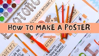 HOW TO MAKE A POSTER FOR SCHOOL PROJECT 💥 ⚡ CREATIVE POSTER PRESENTATION IDEAS [upl. by Im]