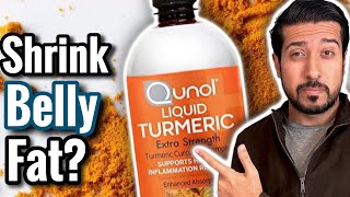 Qunol Liquid Turmeric SHRINKS Belly Fat  Turmeric Tea DIY for Weight Loss [upl. by Anigal]