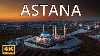 Astana  Kazakhstan 🇰🇿  4K Drone Footage [upl. by Innavoig]