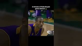 5 minutes of Kobe Bryant game winners 💜  NBA Throwback [upl. by Tabina989]