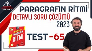 PARAGRAFIN RİTMİ DETAYLI SORU ÇÖZÜMÜ  TEST65 [upl. by Aerol418]