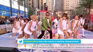 HD Live quotPSY  Gangnam Stylequot 강남스타일 on NBCs Today Show Sep 14th 2012 [upl. by Gussi]