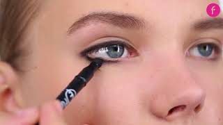 Classic Smokey Eyes 2 minutes  Applying smokey eye makeup with the pencil eyeliner [upl. by Reneta]