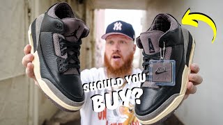 SHOULD YOU BUY THE JORDAN 3 A MA MANIERE WHILE YOU WERE SLEEPING SNEAKERS Early In Hand Review [upl. by Sadnak]