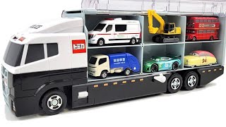 12 Types Tomica Cars ☆ Tomica opened and stored in the Okatazuke convoy [upl. by Chavey]