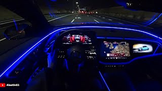 The New Mercedes E Class AMG 2024 NIGHT Test Drive [upl. by Nitas]