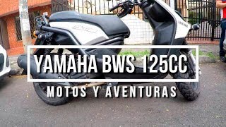 Yamaha bws 125 Prueba de manejo  especificaciones [upl. by Hgielar516]