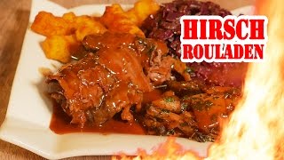 🎄 Hirschrouladen mit Rotkohl  Der Grillshow Adventskalender 24 🎄 [upl. by Ambur608]