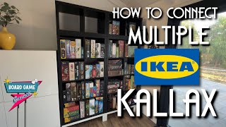 How to connect two Ikea Kallax shelves together without drilling or glue [upl. by Dionne]