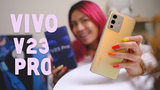 Vivo V23 Pro Sunshine Gold CAMERA TOUR  unboxing [upl. by Ahcsropal]