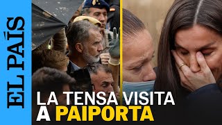 DANA ESPAÑA  La tensa visita de los Reyes Sánchez y Mazón a Paiporta en cinco momentos  EL PAÍS [upl. by Elia215]