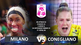 Milano vs Conegliano  Italian Volleyball LVF SerieA1 20232024 [upl. by Keil]