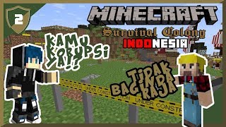 MAS KEVIN KORUPSI MATERIAL KERAJAAN  Minecraft Survival Colony  Ep02 [upl. by Judie]