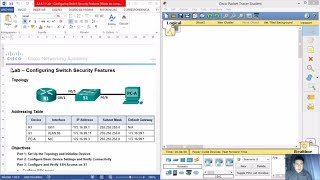 5229  22411 Lab  Configuring Switch Security Features [upl. by Brill]