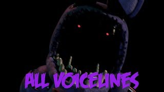 Withered Bonnie  All Voicelines with Subtitles  Ultimate Custom Night [upl. by Kass541]