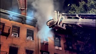 FDNY Manhattan 1075 Box 0765 Fire Top Floor 4 Story MD [upl. by Navak]