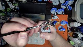 Painting 40k Ultramarines Painting and Talking 40k and Infinity [upl. by Ahsienal]