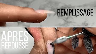 Le REMPLISSAGE des ongles en gel  Après repousses [upl. by Nassir565]