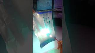 Aluminium foil with LED bulb ideas ledbulb experiment therkguy repair electrical diy [upl. by Waldo]